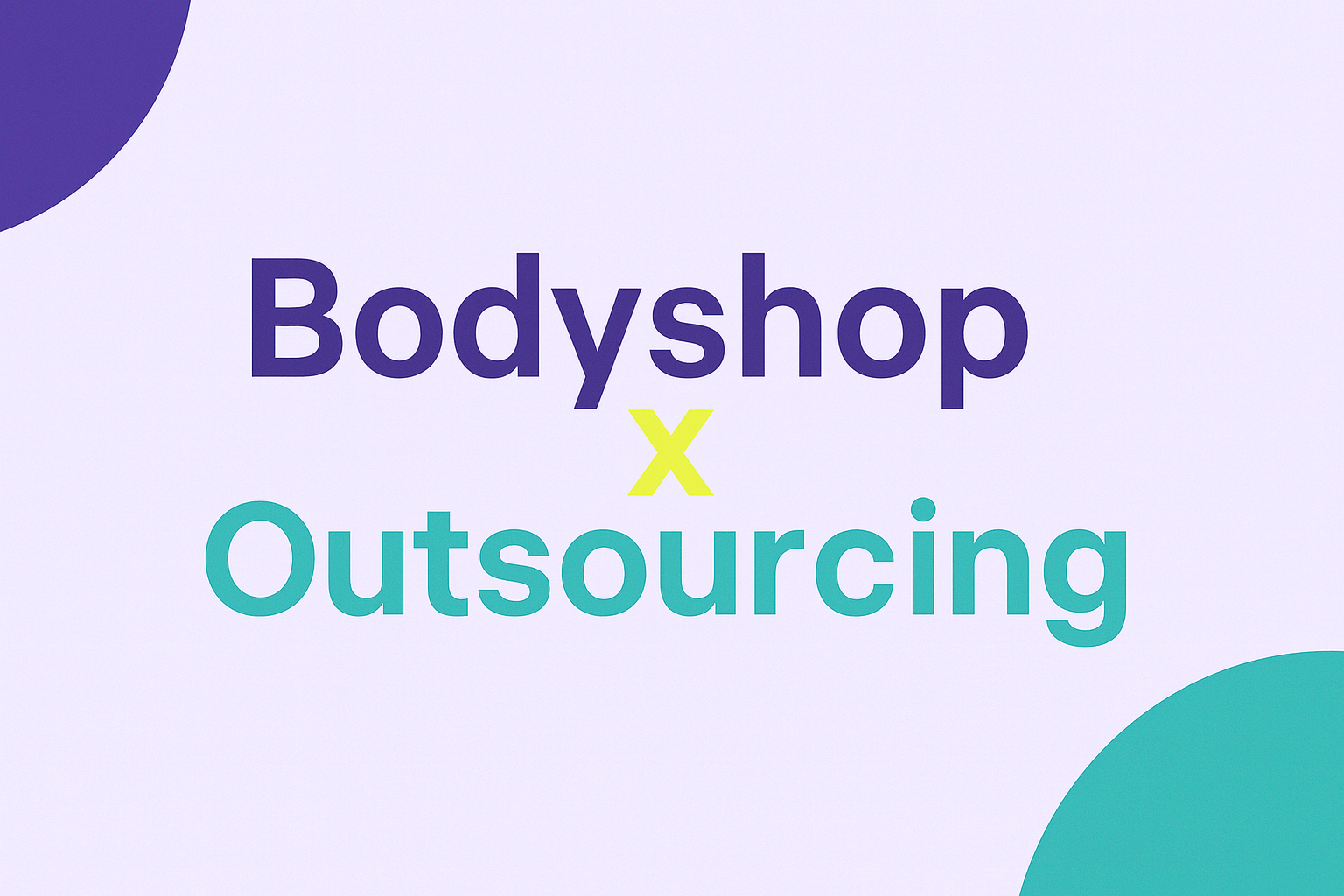 Diferenças entre bodyshop e outsourcing em TI